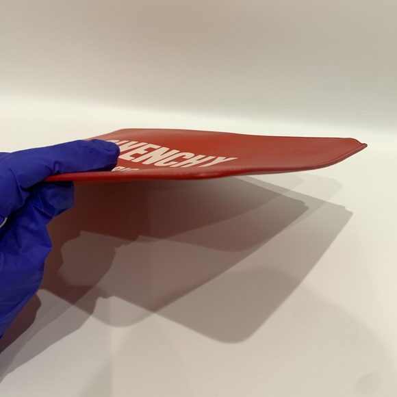 Givenchy Red Pochette Clutch Sku#85560 (Gently used, color fading) - Picture 4 of 11